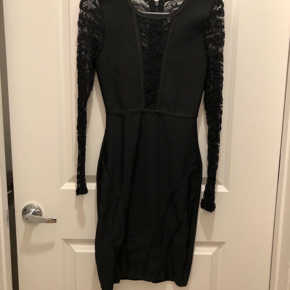 Black bandage dress